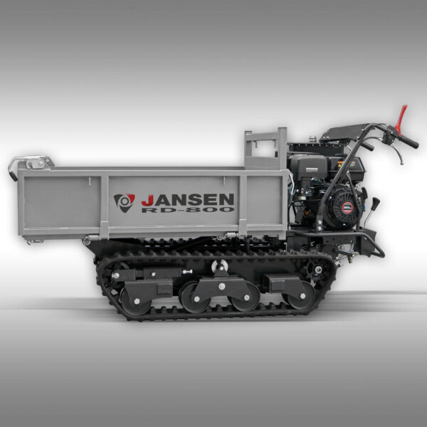 Raupendumper Jansen RD-800, hydr. Mulde,Flachmulde,15 PS, Kettendumper