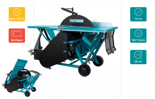 HMG Wipp-Tischkreissäge Zapfwelle WTSK 7A